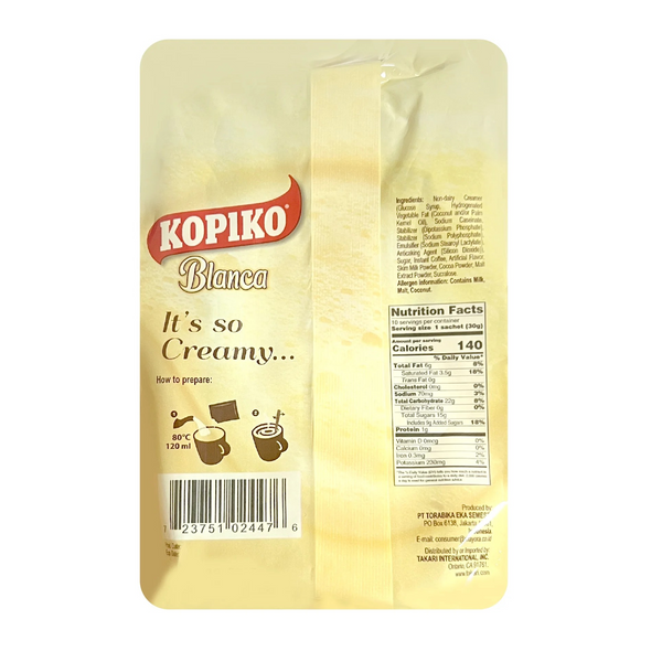 Kopiko Blanca Creamy Coffee Mix