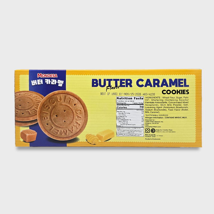 Mondesa Butter Flavor Caramel Cookies
