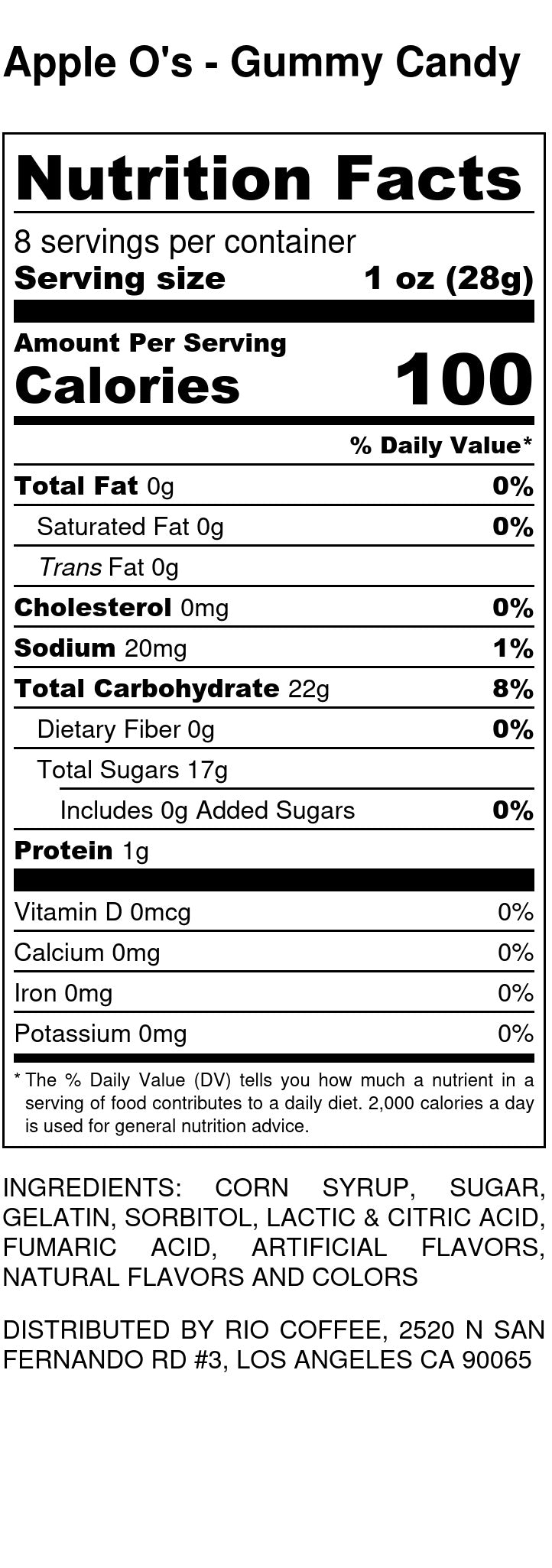 Sour Apple Rings - Gummy Candy