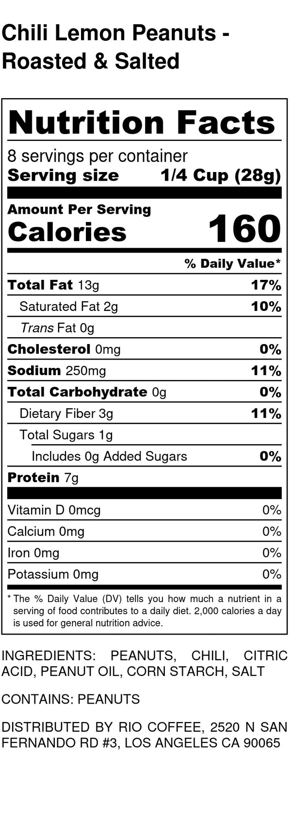 Chili Lemon Peanuts