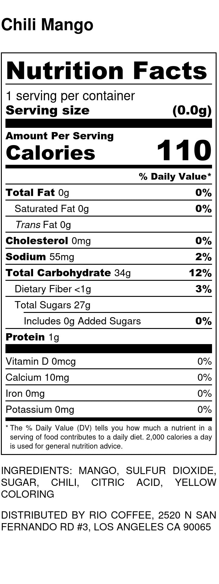Dried Mangoes With Chamoy