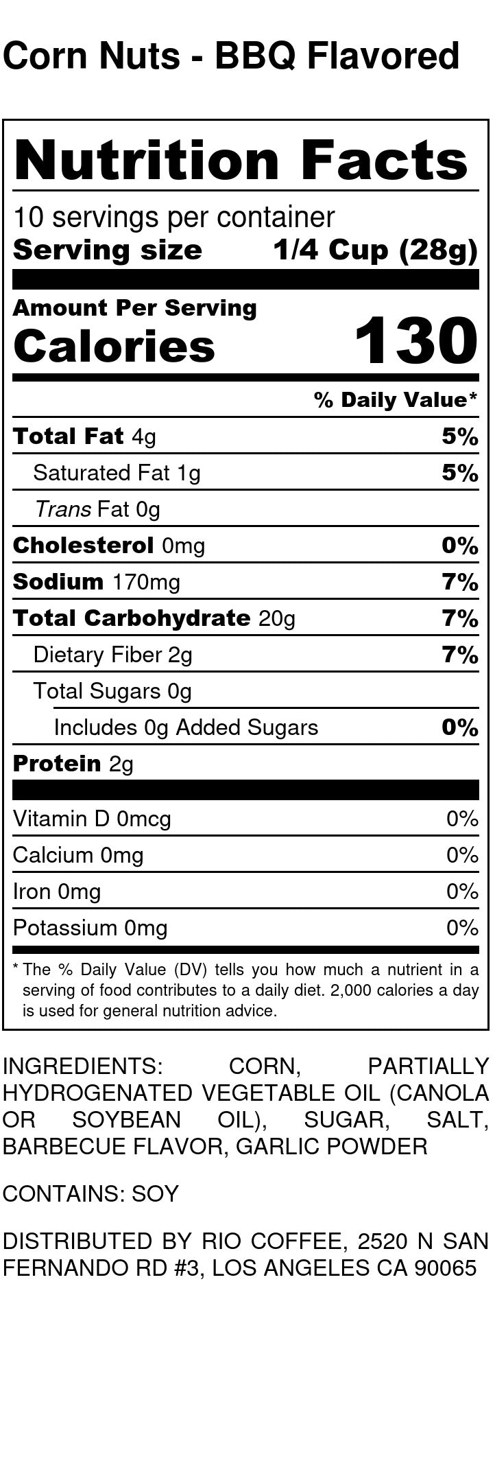 Corn Nuts - BBQ Flavored