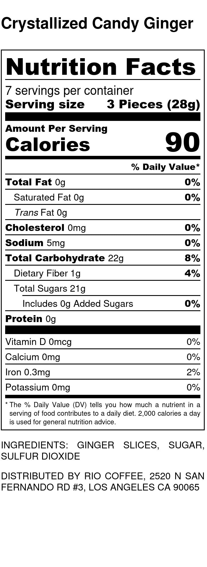 Crystallized Candy Ginger