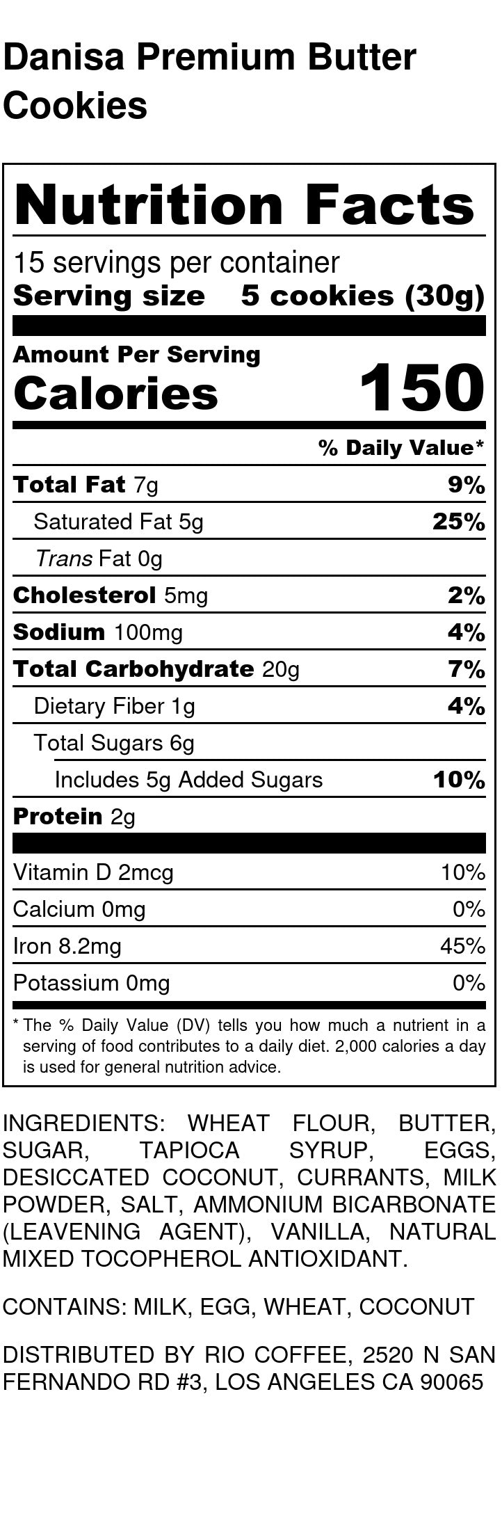 Danisa Premium Butter Cookies