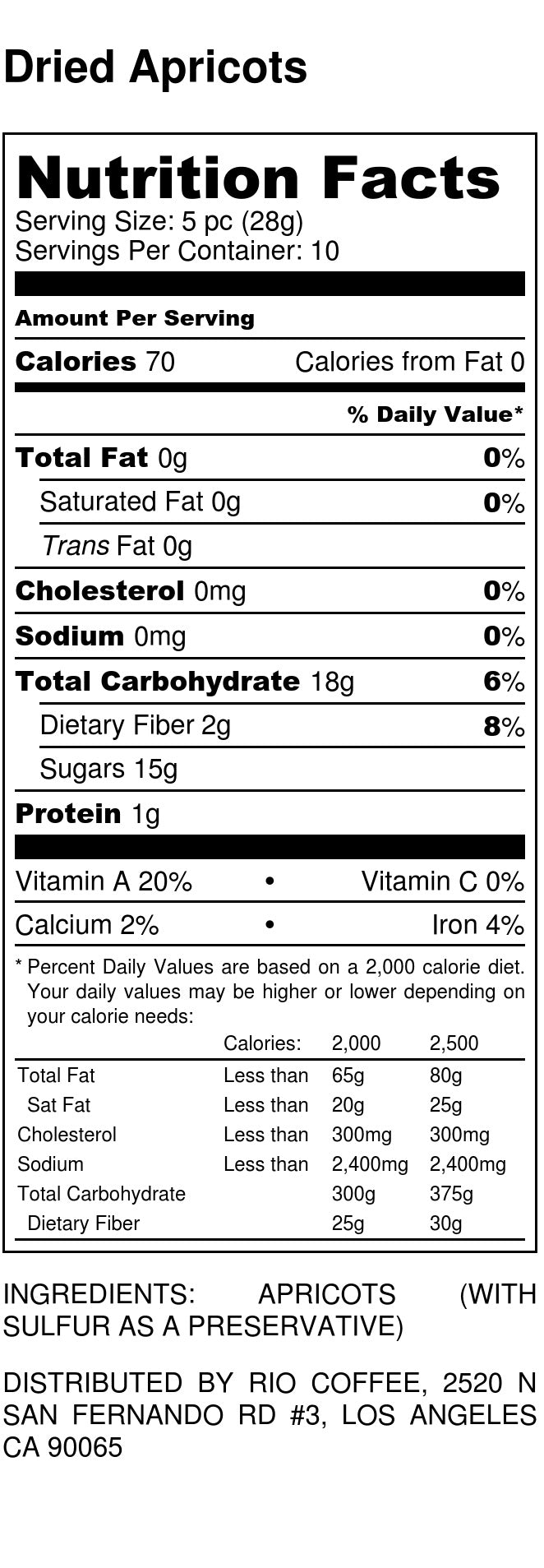 Dried Apricots