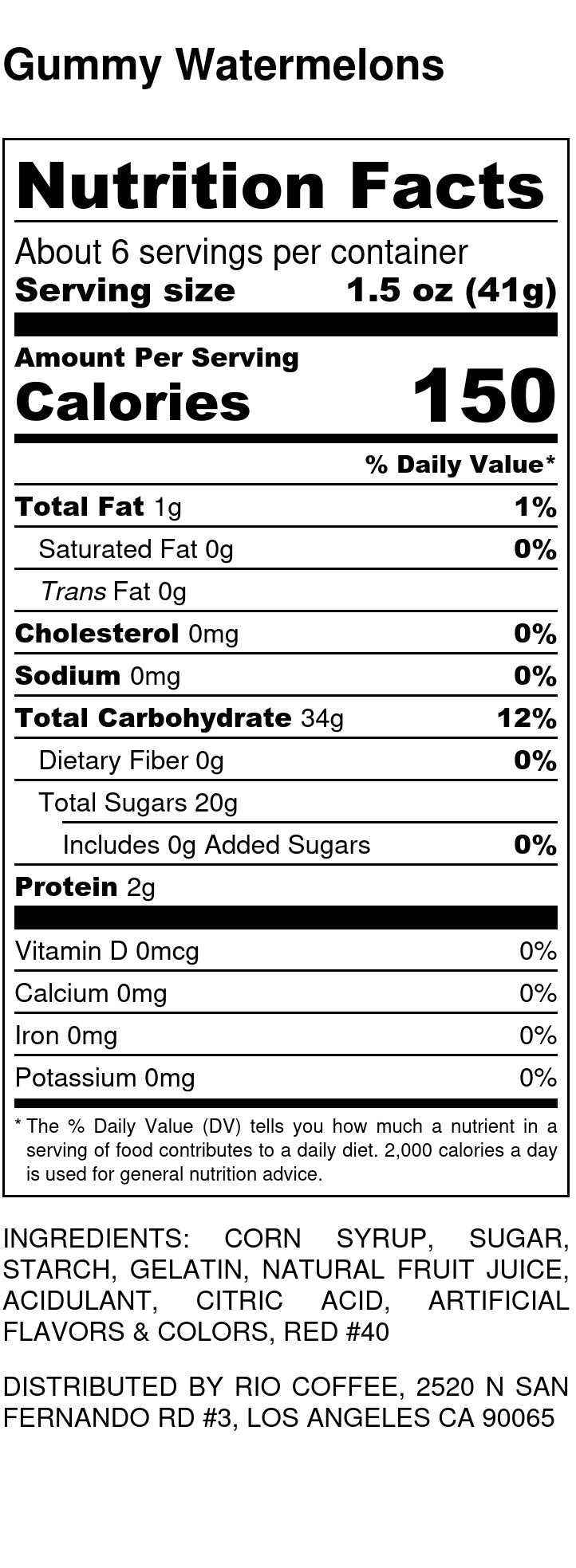 Gummy Watermelons - Gummy Candy