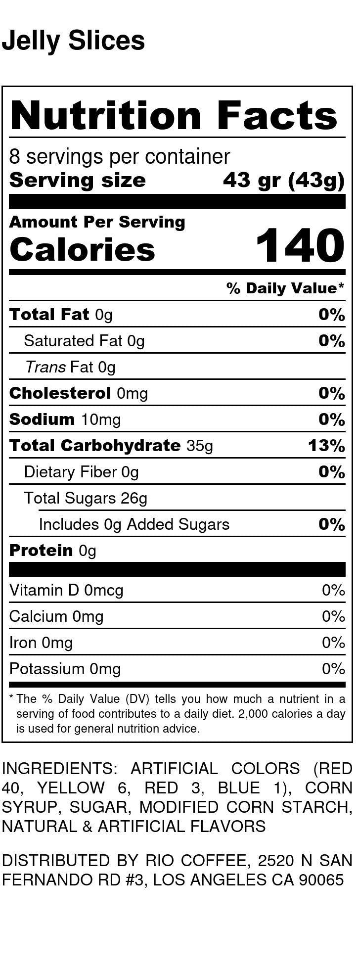 Jelly Fruit Candy (Slices, Balls or Funny Mix)