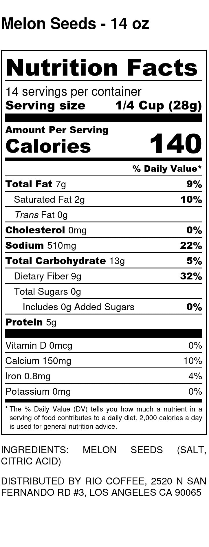 Super Melon Seeds (Egyptian Melon Seeds) - Roasted & Salted