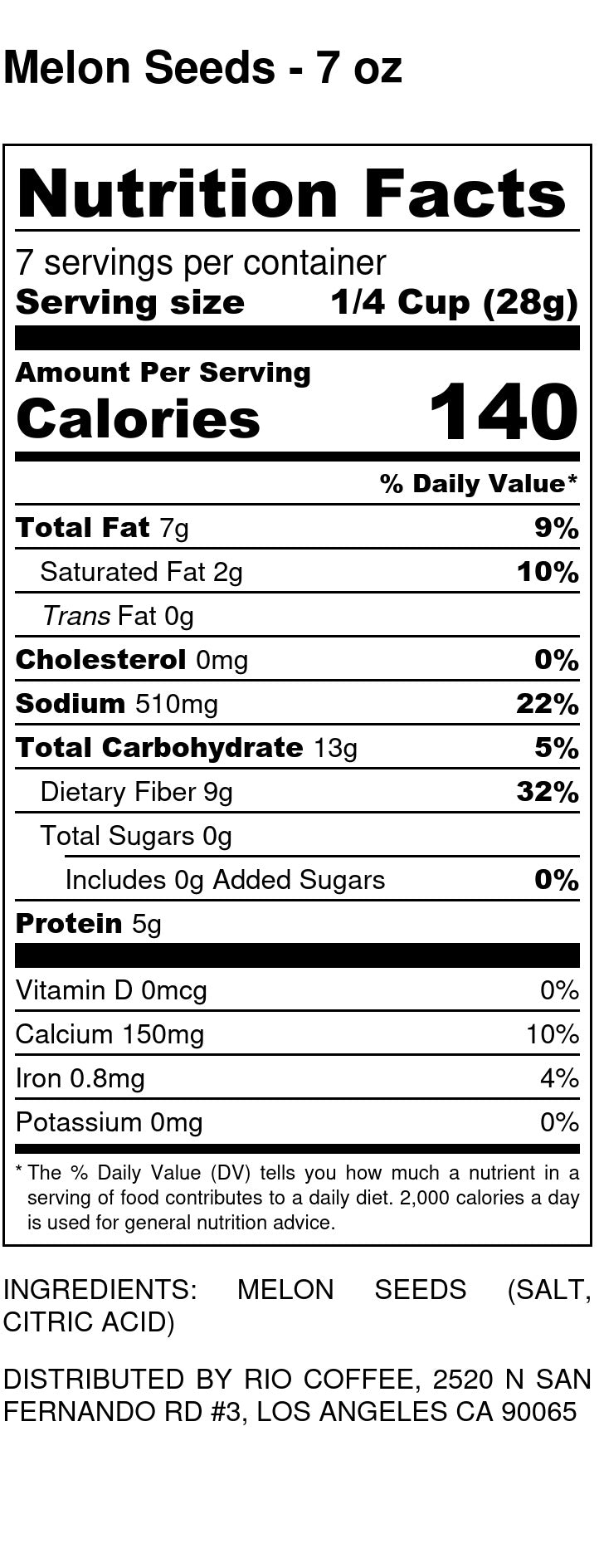 Super Melon Seeds (Egyptian Melon Seeds) - Roasted & Salted