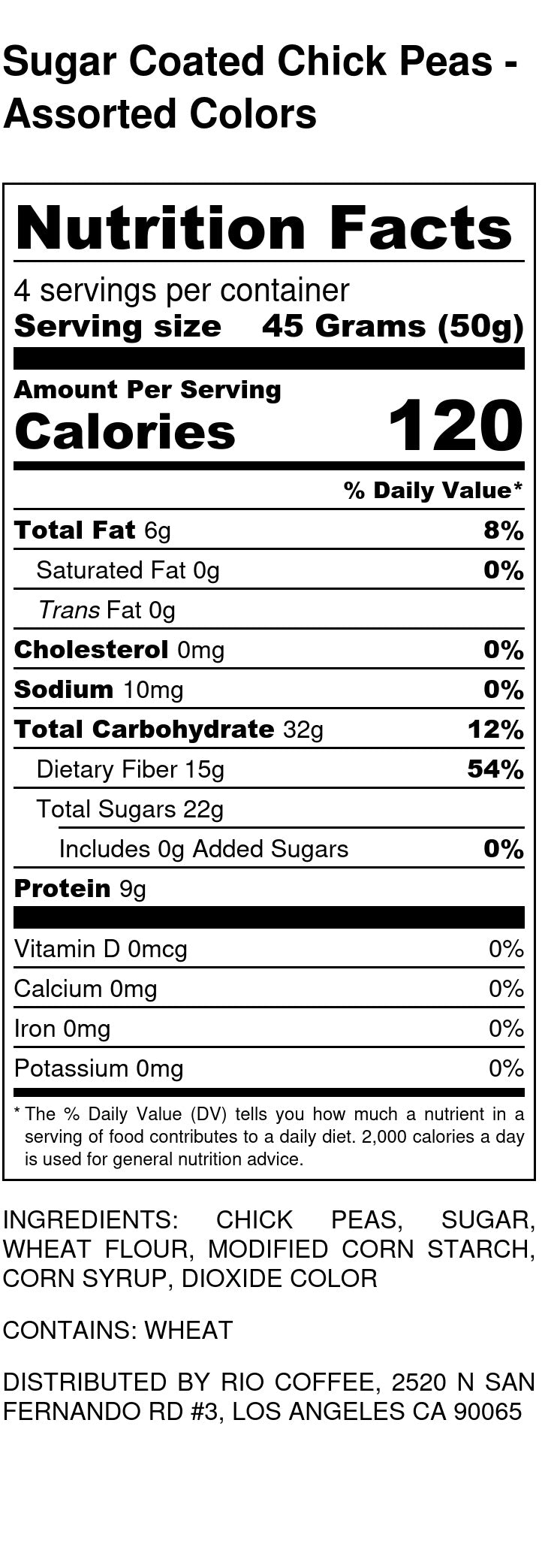 Chickpeas - Assorted & Sugar Coated