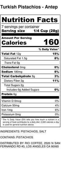 Pistachios - Salted, Antep